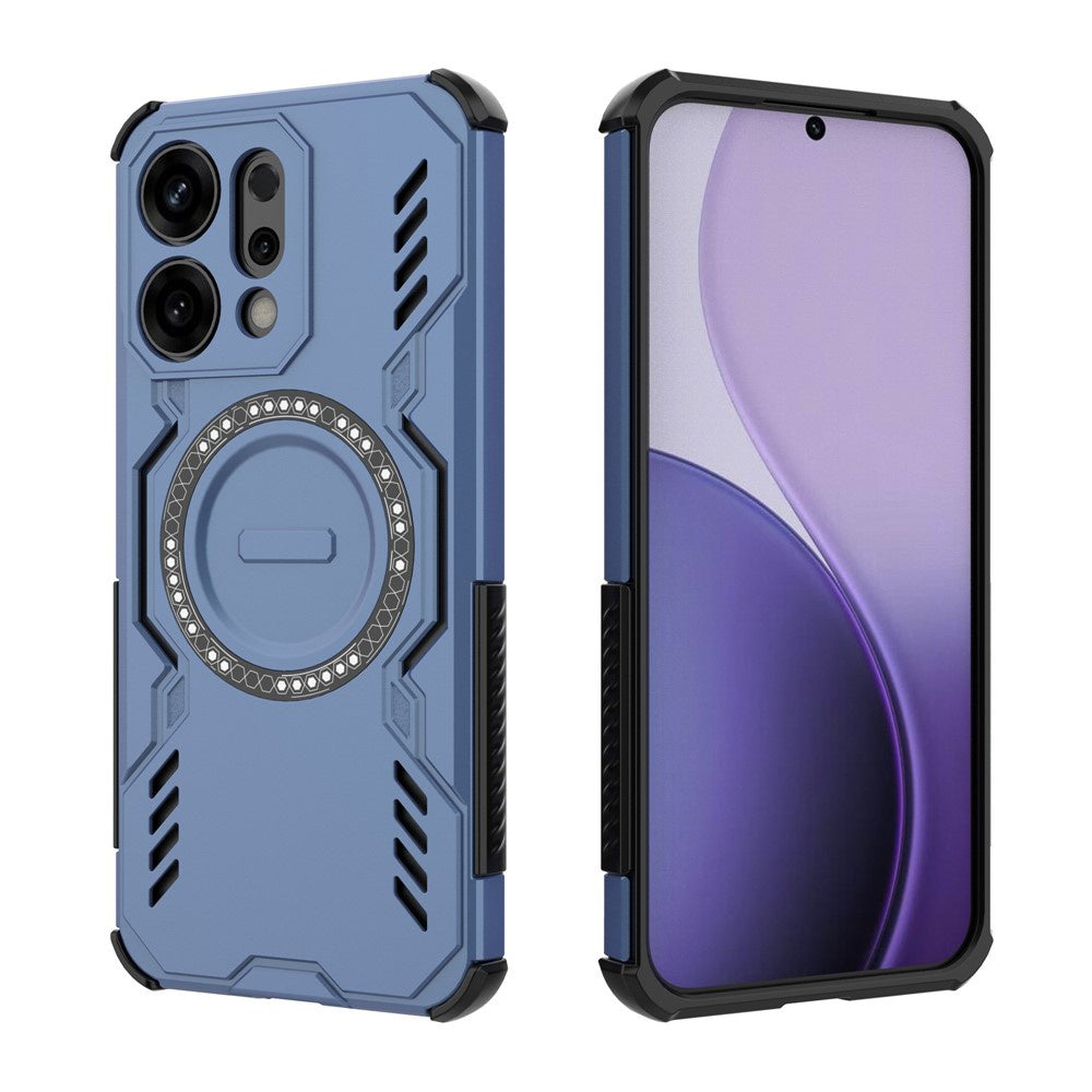 Capa MagSafe para Oppo Reno14, Techsuit, ArmorMag, Azul