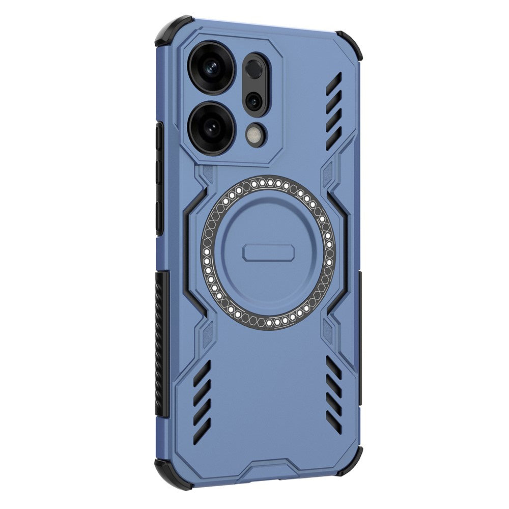 Capa MagSafe para Oppo Reno14, Techsuit, ArmorMag, Azul