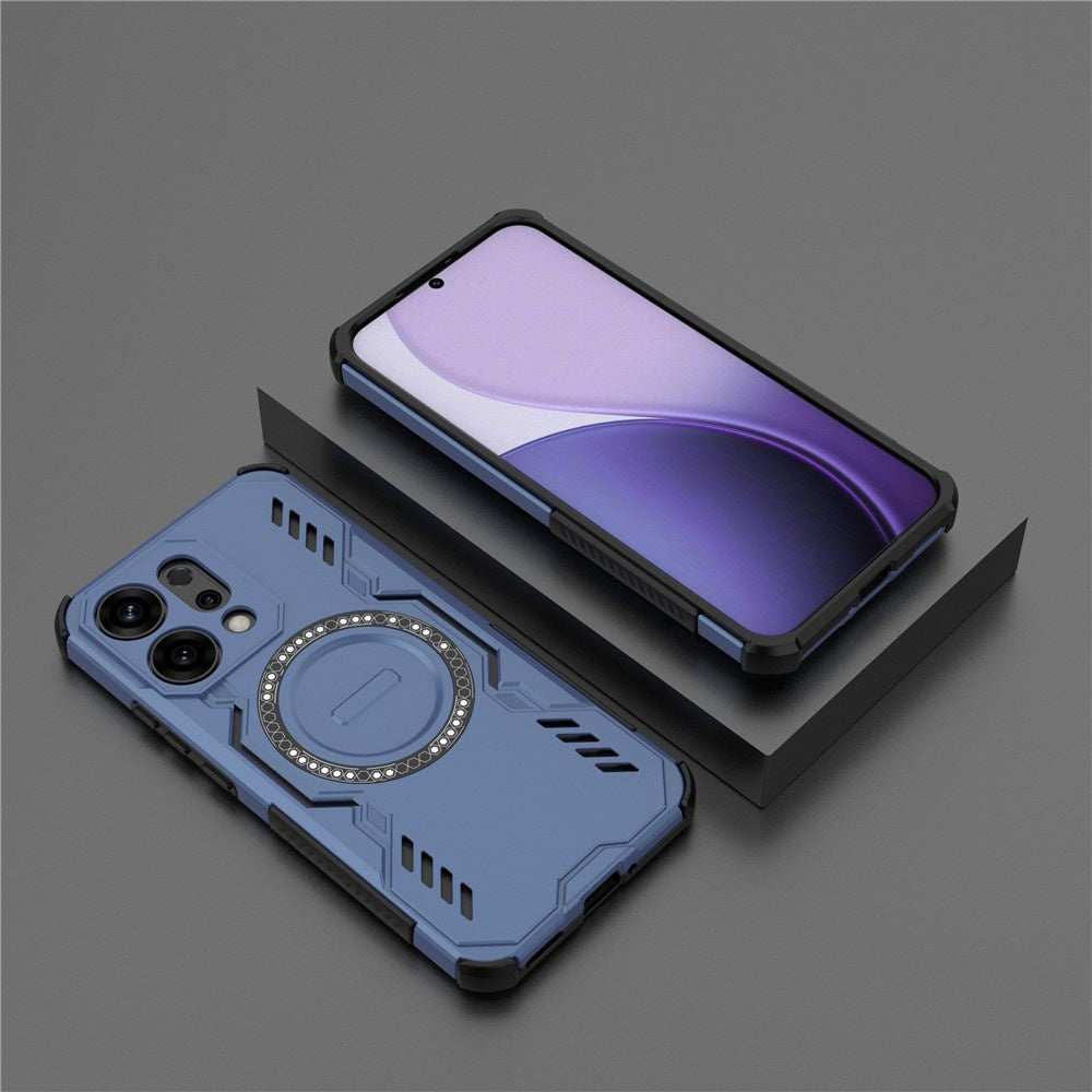 Capa MagSafe para Oppo Reno14, Techsuit, ArmorMag, Azul
