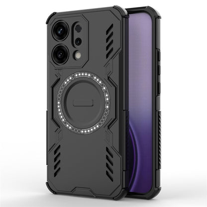 Capa MagSafe para Oppo Reno14, Techsuit, ArmorMag, Preta