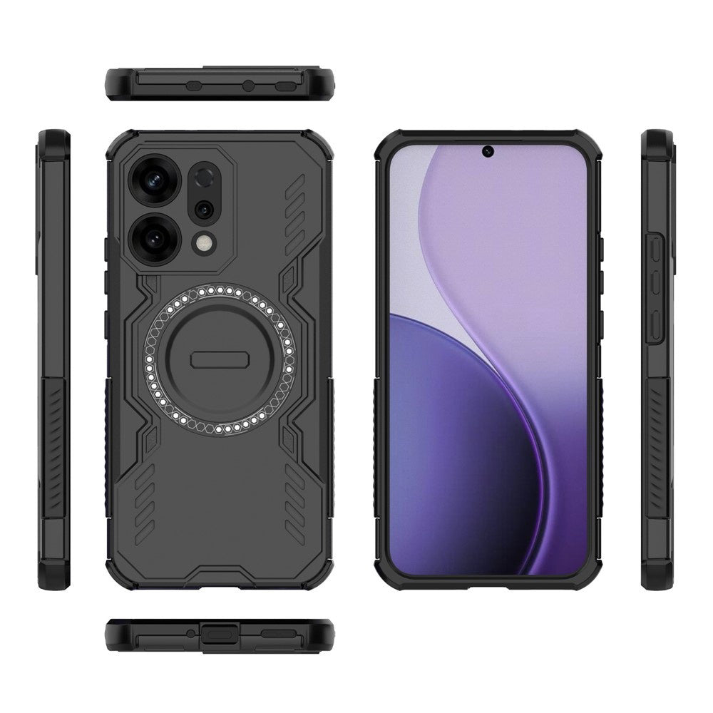 Capa MagSafe para Oppo Reno14, Techsuit, ArmorMag, Preta