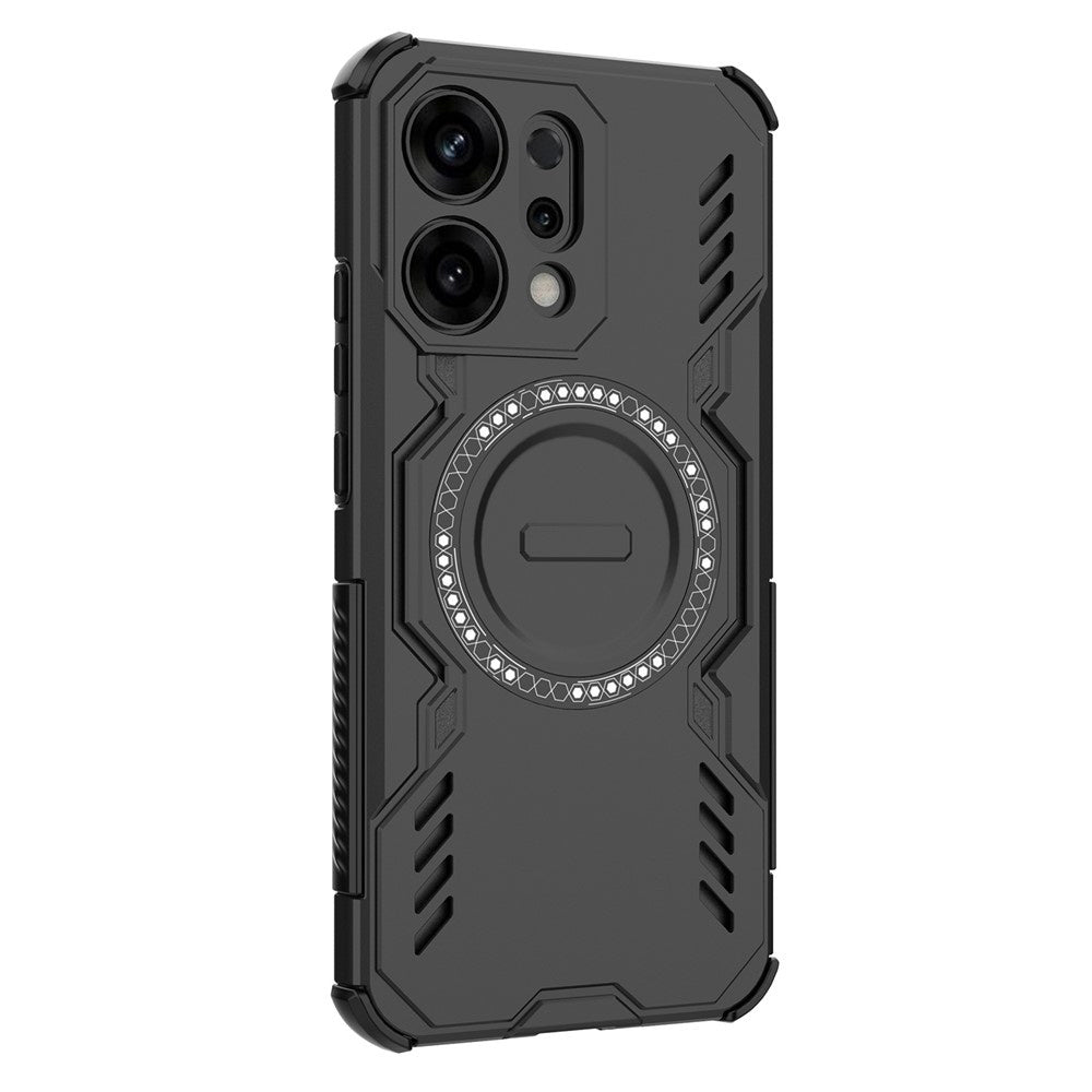 Capa MagSafe para Oppo Reno14, Techsuit, ArmorMag, Preta