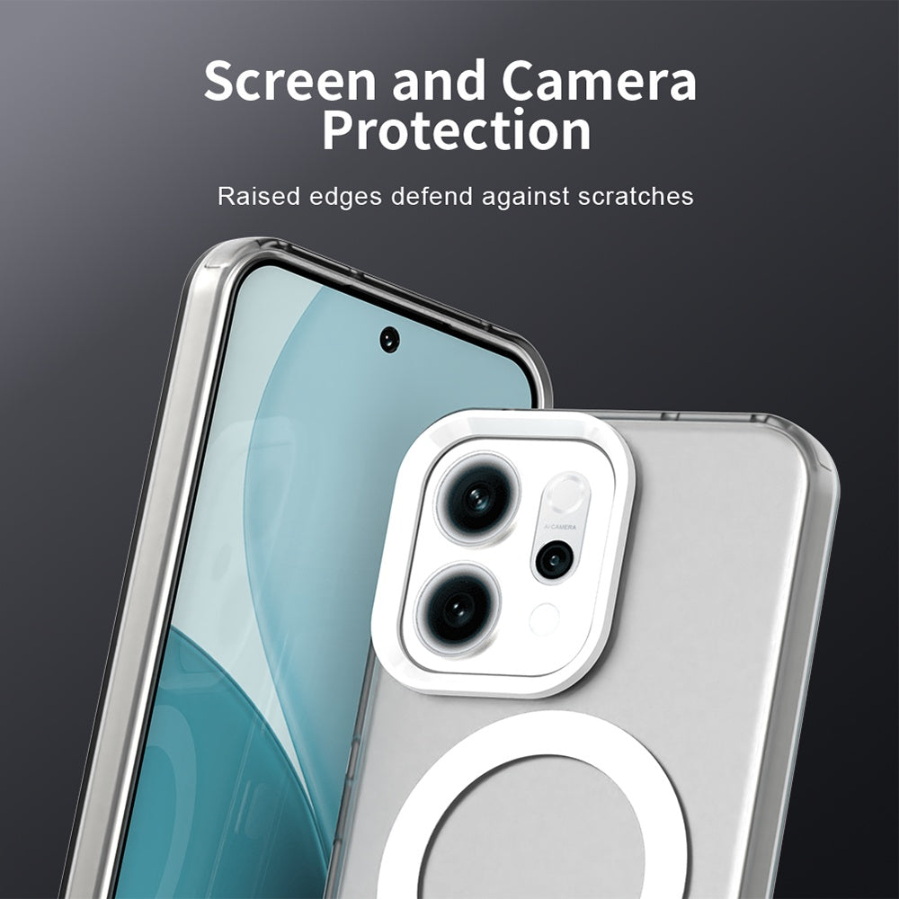 Capa MagSafe para Oppo Reno14, Techsuit, CandyCase, Branca