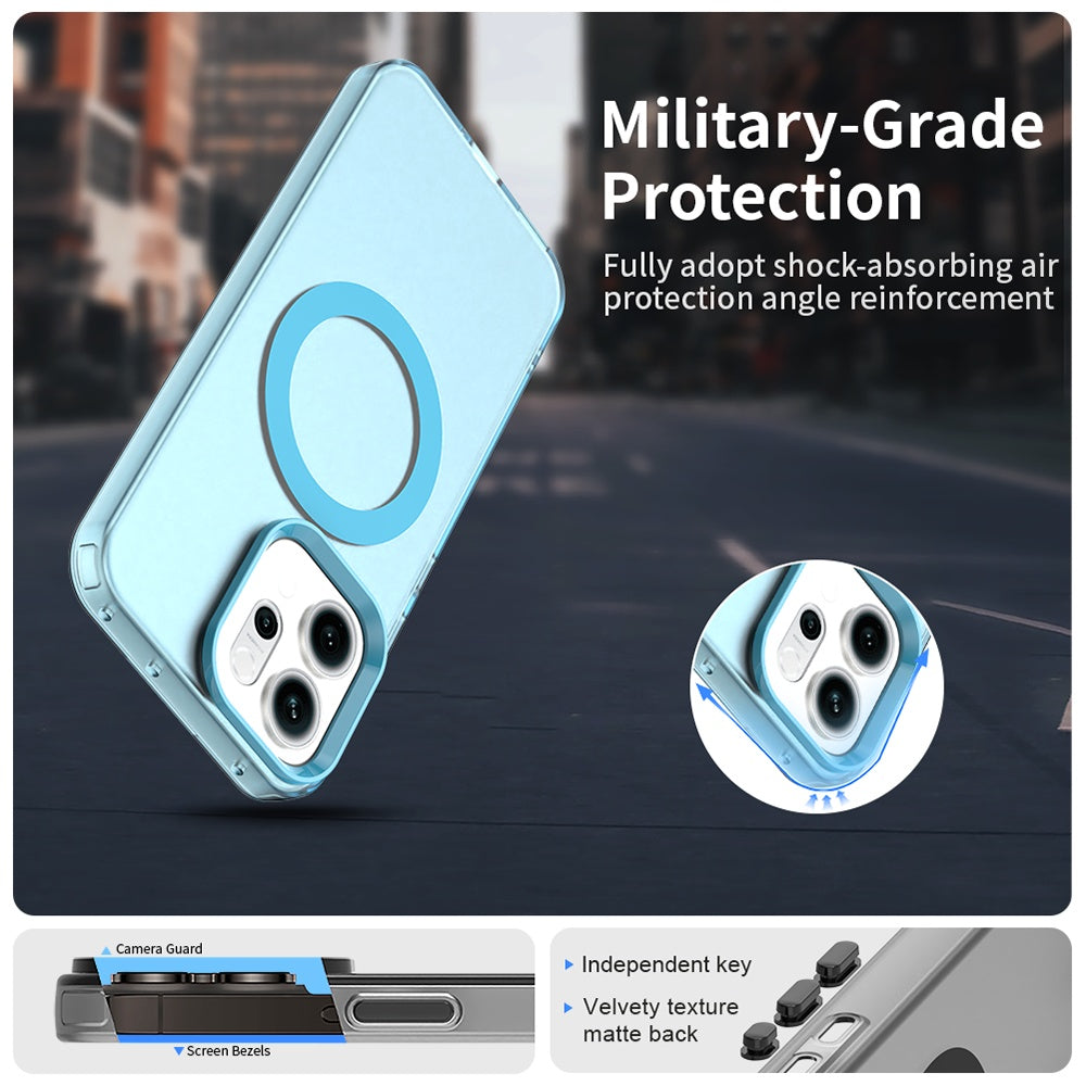 MagSafe Case for Oppo Reno14, Techsuit, CandyCase, Blue