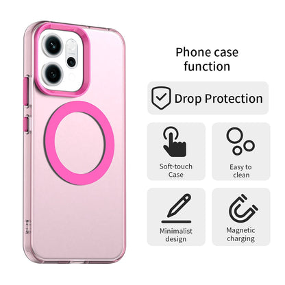 Capa MagSafe para Oppo Reno14, Techsuit, CandyCase, Rosa