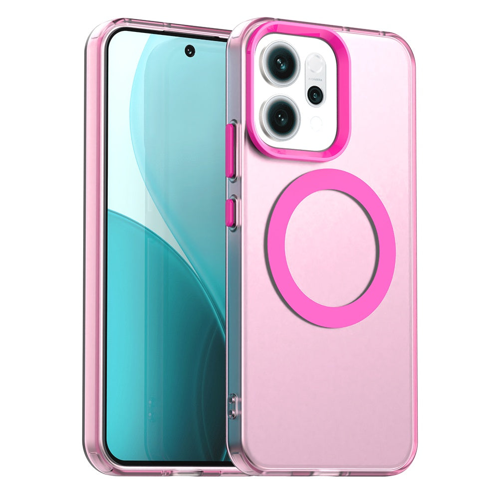 Capa MagSafe para Oppo Reno14, Techsuit, CandyCase, Rosa