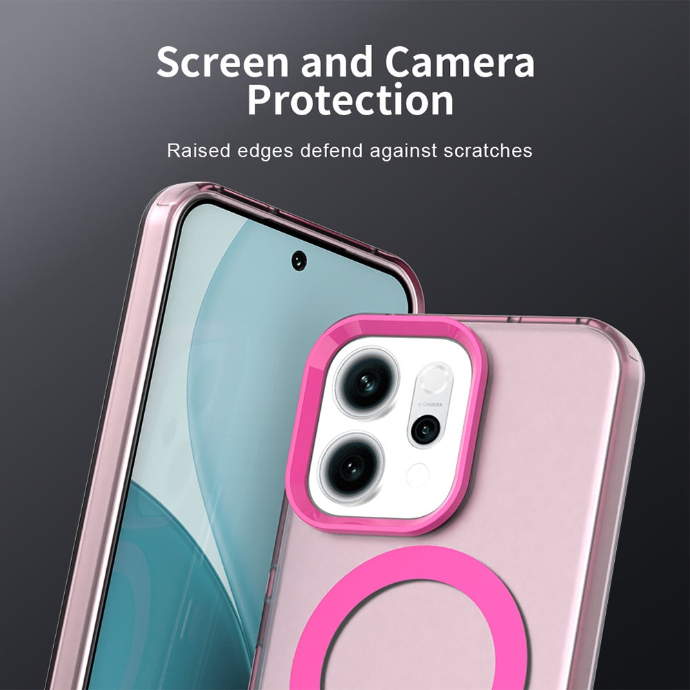 Capa MagSafe para Oppo Reno14, Techsuit, CandyCase, Rosa