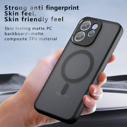 Capa MagSafe para Oppo Reno15 FS / Reno15 F, Techsuit, PureFrost, Preto Satinado