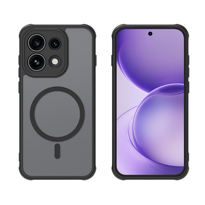 Capa MagSafe para Oppo Reno16 F / Reno16 FS, Techsuit, HaloFrost II, Preta