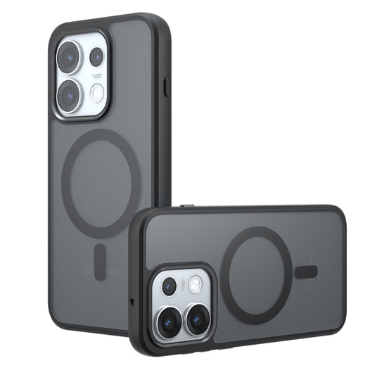 Capa MagSafe para Oppo Reno16, Techsuit, PureFrost, Preto Satinado