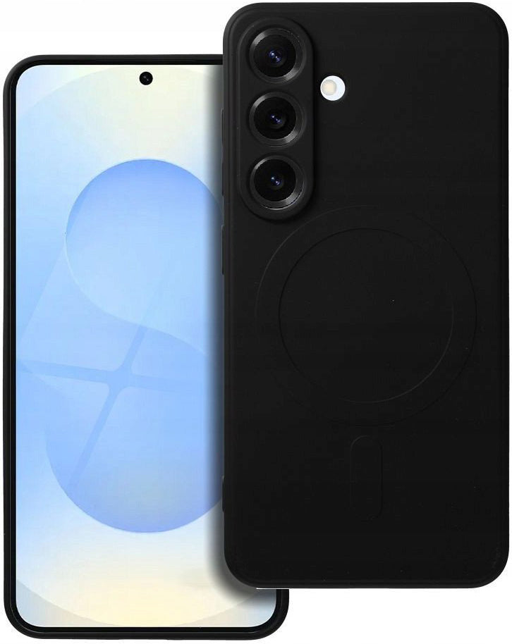 Capa MagSafe para Samsung Galaxy S25 FE, OEM, Silicone, Preta
