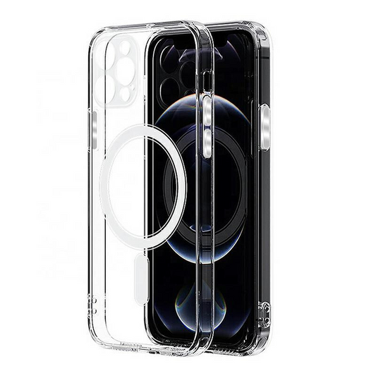Capa MagSafe para Samsung Galaxy S24 S921, OEM, 1800 Gauss, Transparente