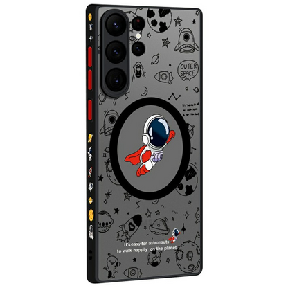 Capa MagSafe para Samsung Galaxy S26 Ultra S948, OEM, Flight Astronaut, Multicolor