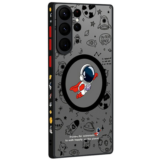 Capa MagSafe para Samsung Galaxy S26 Ultra S948, OEM, Flight Astronaut, Multicolor