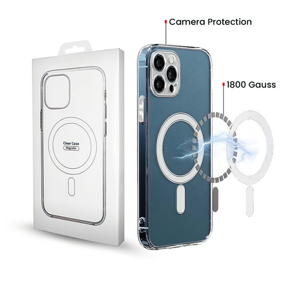 Capa MagSafe para Samsung Galaxy A57 5G, OEM, 1800 Gauss, Transparente