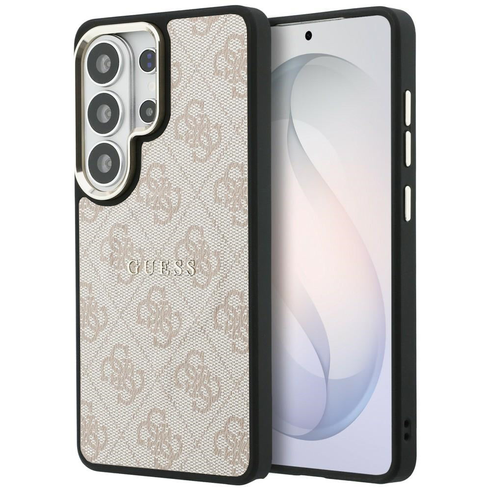 Capa MagSafe para Samsung Galaxy S26 Ultra S948, Guess, 4G Embossed Ring, Rosa