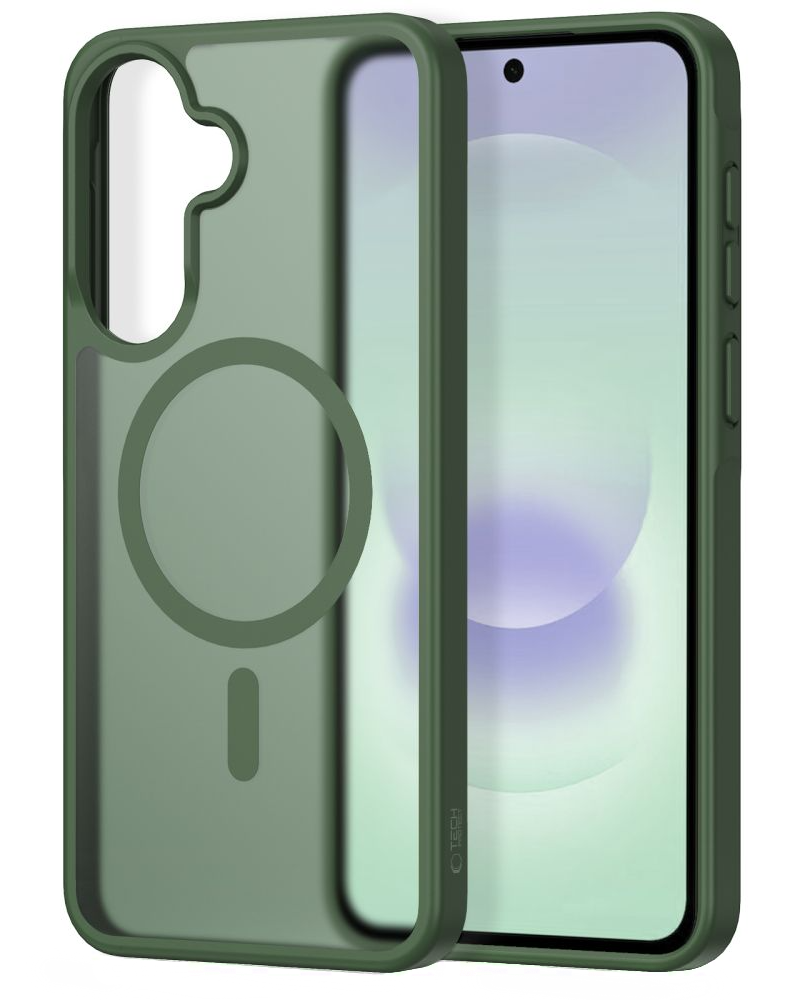 Capa MagSafe para Samsung Galaxy A37 5G / A56 A566 / A36 A366, Tech-Protect, Magmat, Verde Mate