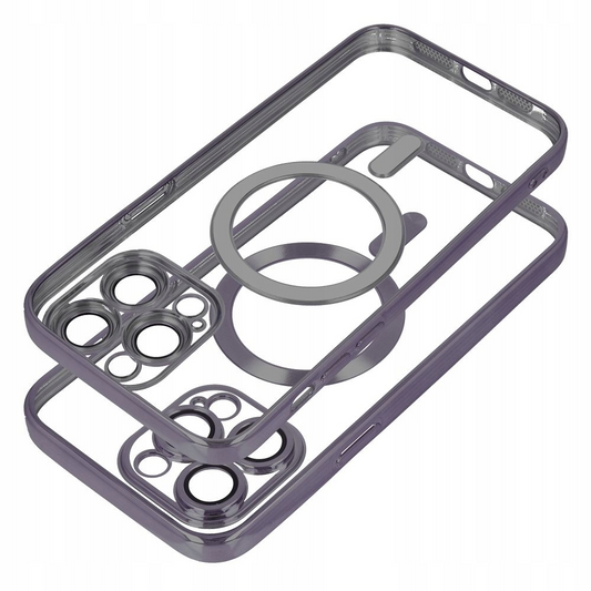 Capa MagSafe para Samsung Galaxy S25 Ultra S938, OEM, Electro Mag, Vermelha