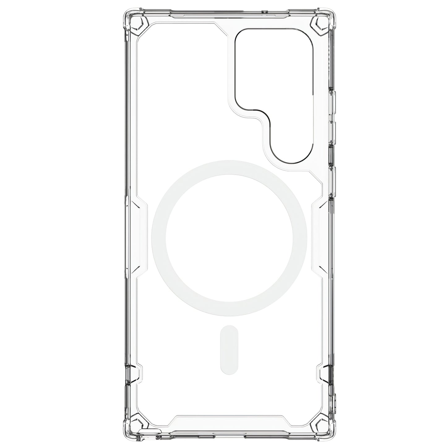 Capa MagSafe para Samsung Galaxy S23 Ultra S918, Nillkin, Nature Pro, Transparente 