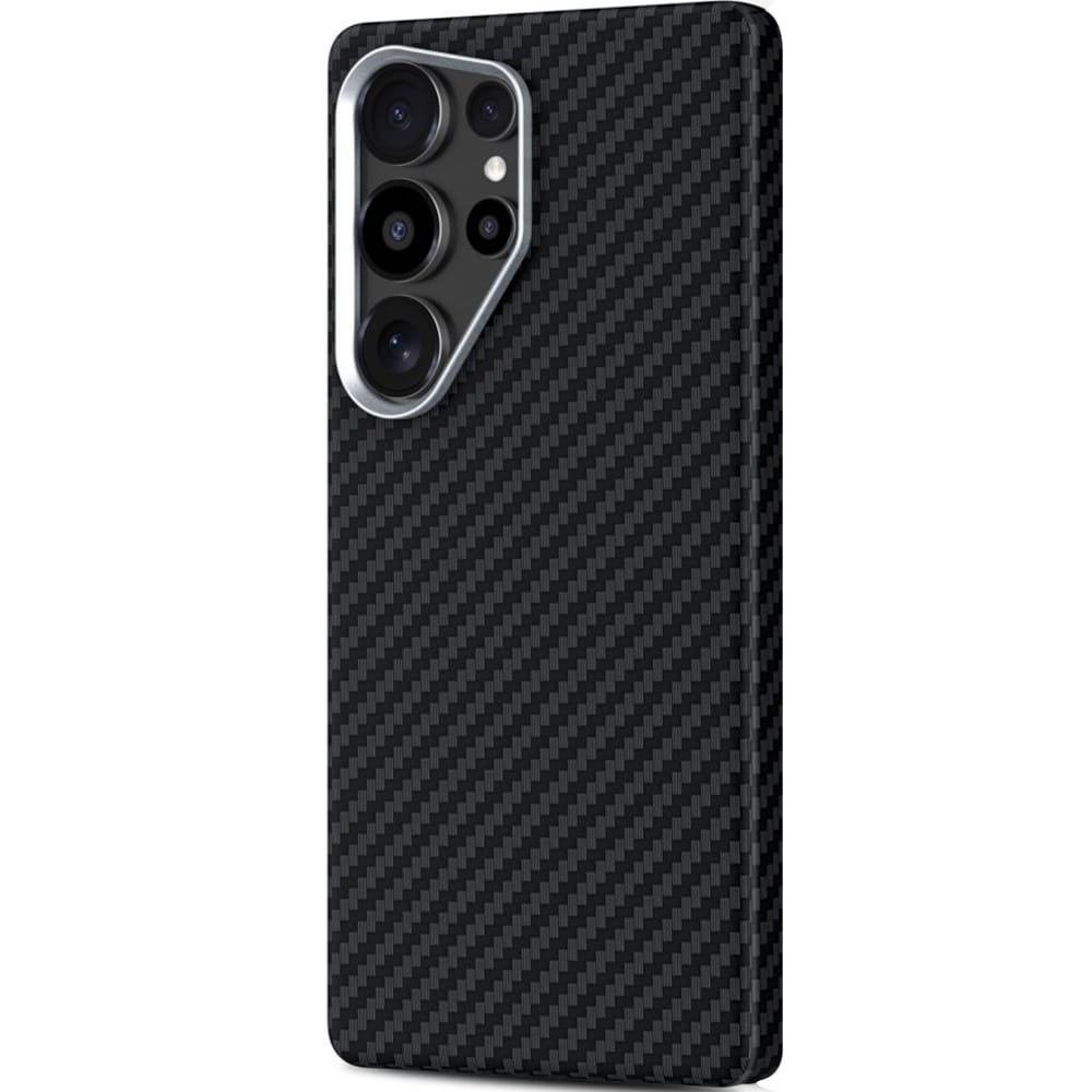 Capa MagSafe para Samsung Galaxy S25 Ultra S938, Tech-Protect, Ion Carbon, Preta