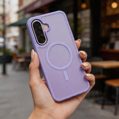 Capa MagSafe para Samsung Galaxy A37 5G / A56 A566 / A36 A366, Tech-Protect, Magmat, Roxo Mate