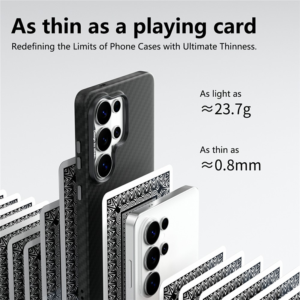 Capa MagSafe para Samsung Galaxy S26 Ultra S948, Abeei, Carbono, Preta