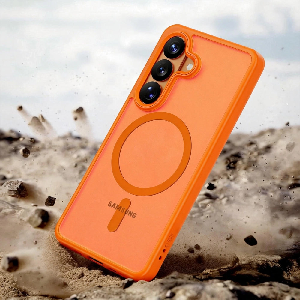 MagSafe Case for Samsung Galaxy S26 Ultra S948, Tech-Protect, Magmat, Matte Orange