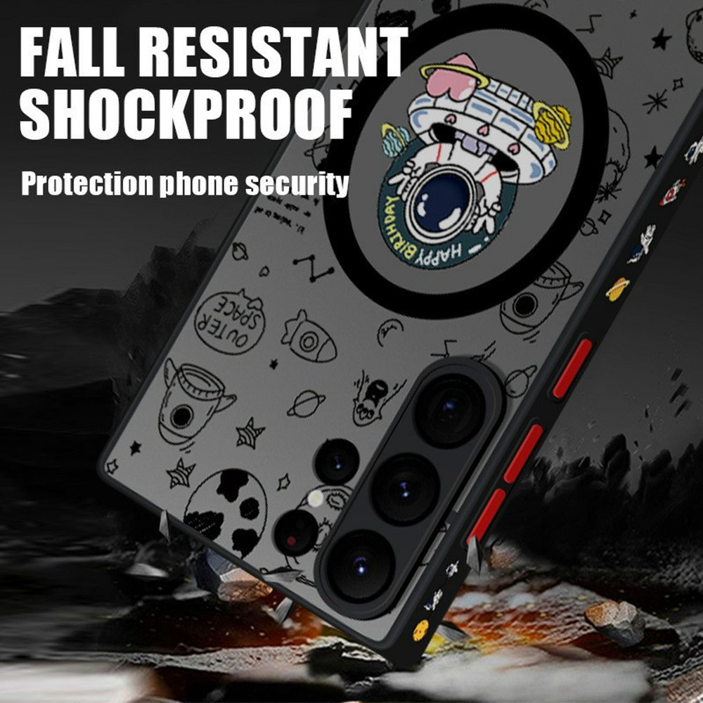 Capa MagSafe para Samsung Galaxy S26 Ultra S948, OEM, Flight Astronaut, Multicolor