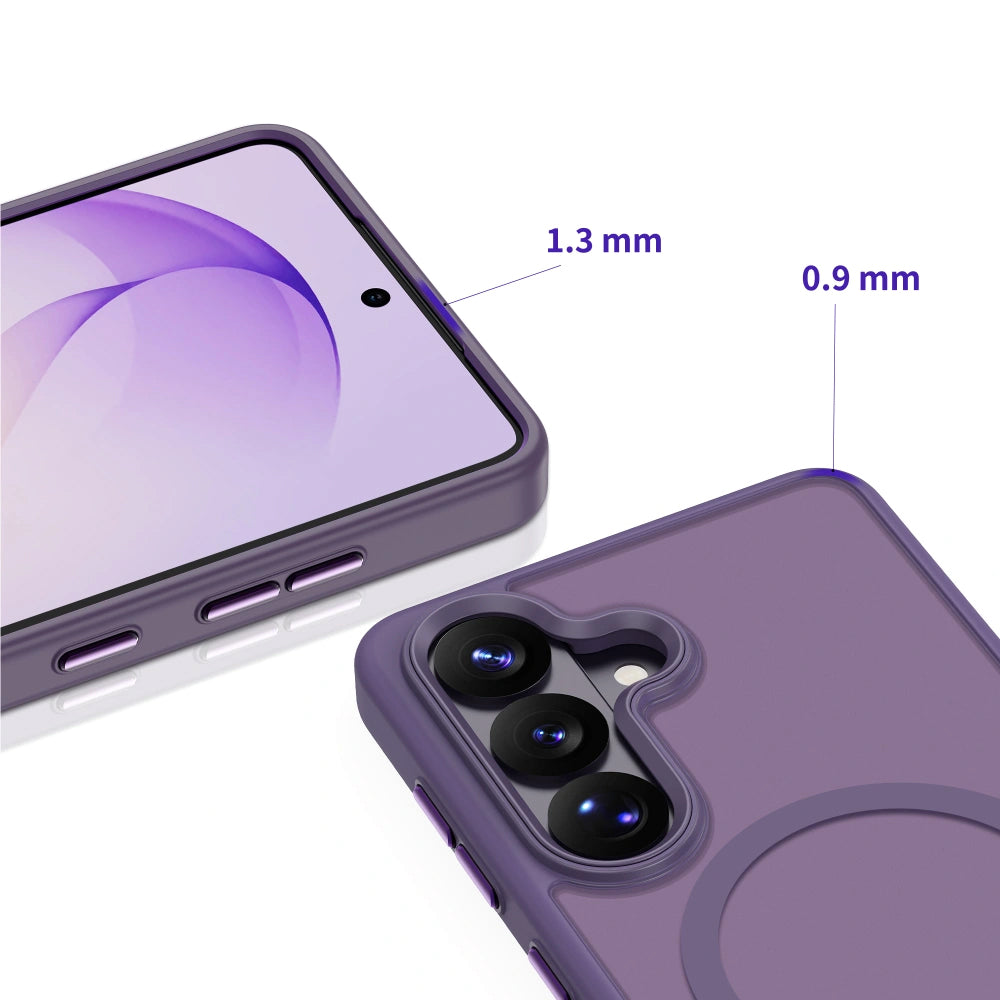 Capa MagSafe para Samsung Galaxy S26 S942, Tech-Protect, Magmat, Roxo Mate