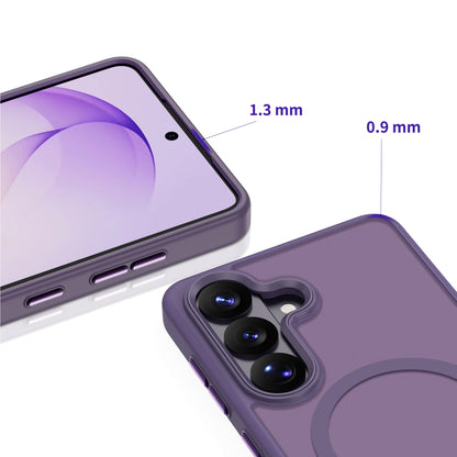 Capa MagSafe para Samsung Galaxy S26 S942, Tech-Protect, Magmat, Roxo Mate