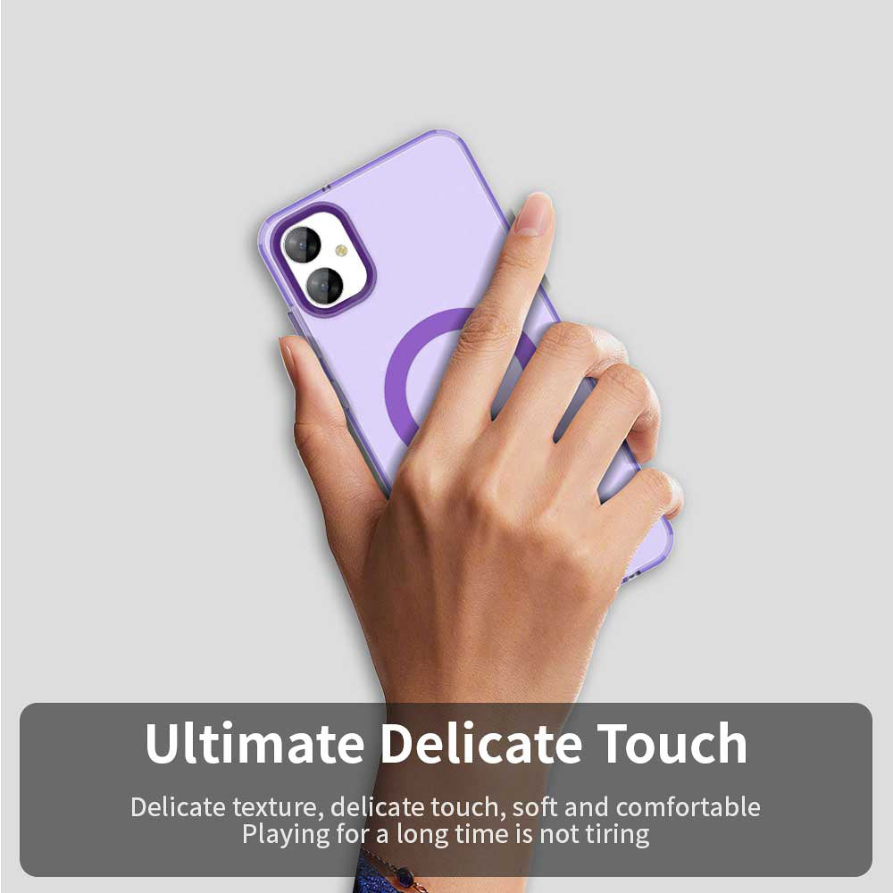 Capa MagSafe para Samsung Galaxy A05 A055, Techsuit, CandyCase, Roxo