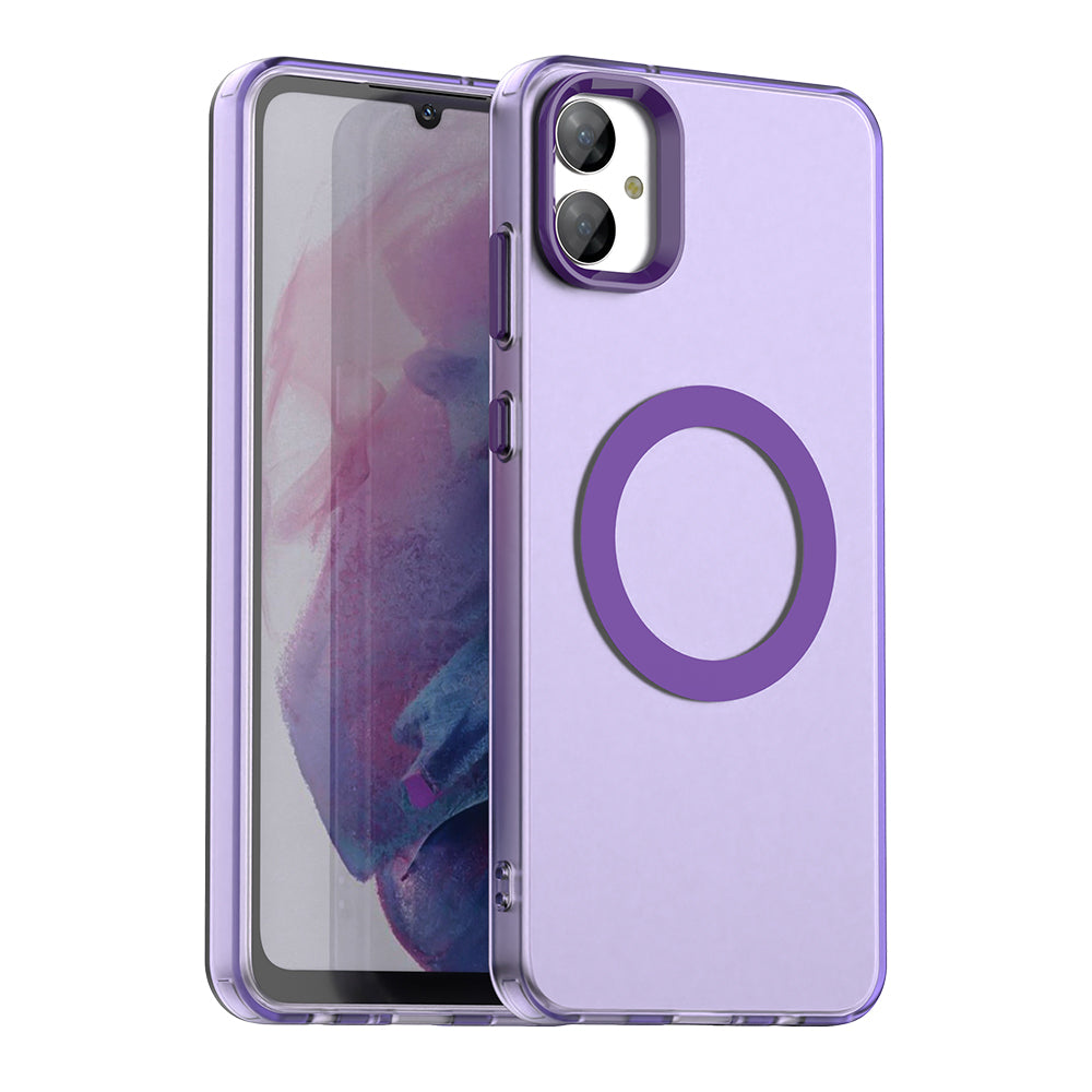 Capa MagSafe para Samsung Galaxy A05 A055, Techsuit, CandyCase, Roxo