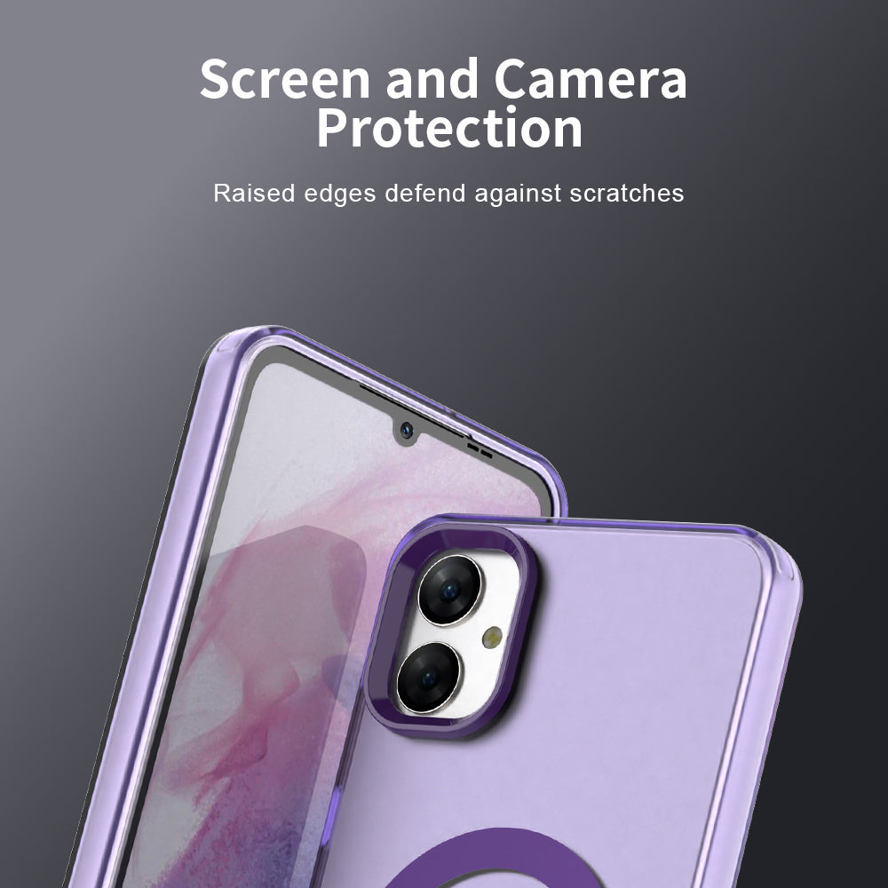 Capa MagSafe para Samsung Galaxy A05 A055, Techsuit, CandyCase, Roxo