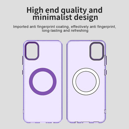 Capa MagSafe para Samsung Galaxy A05 A055, Techsuit, CandyCase, Roxo