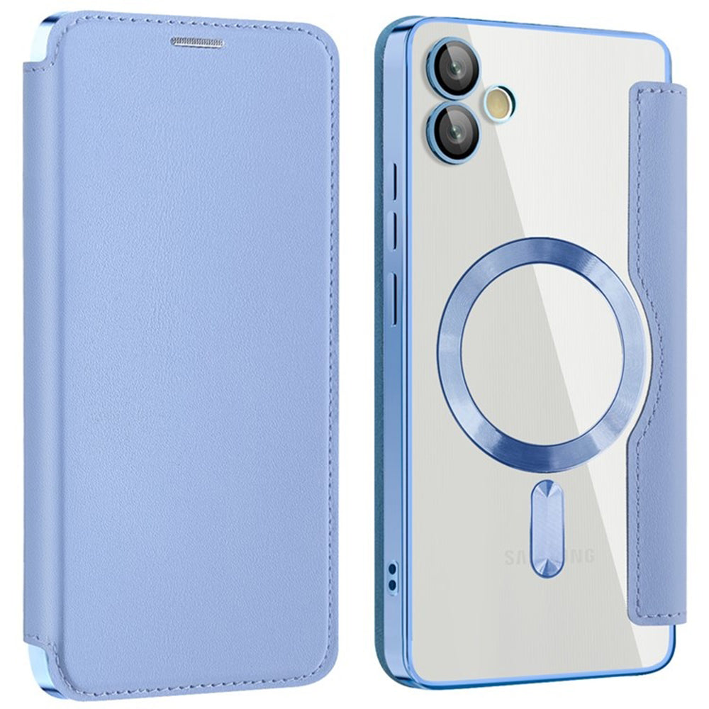 MagSafe Case for Samsung Galaxy A05 A055, Techsuit, SmartMag Book, Blue