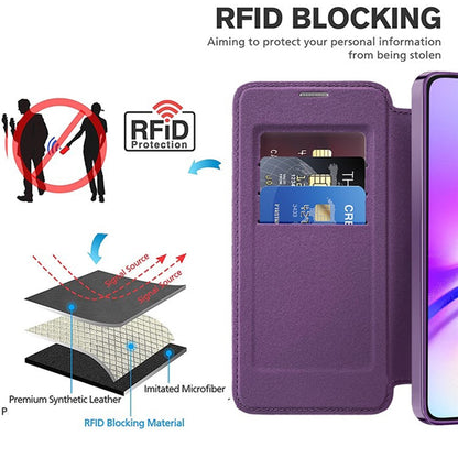 Capa MagSafe para Samsung Galaxy A05 A055, Techsuit, SmartMag Book, Roxo