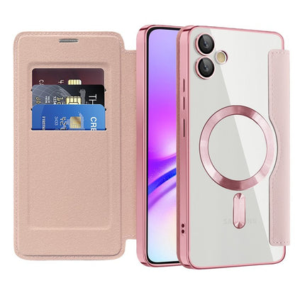 MagSafe Case for Samsung Galaxy A05 A055, Techsuit, SmartMag Book, Pink