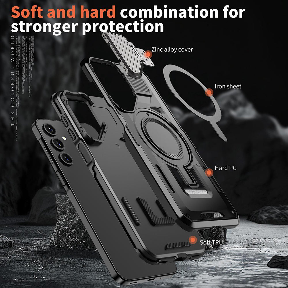 Capa MagSafe para Samsung Galaxy A05s A057, Techsuit, CamVault, Preta