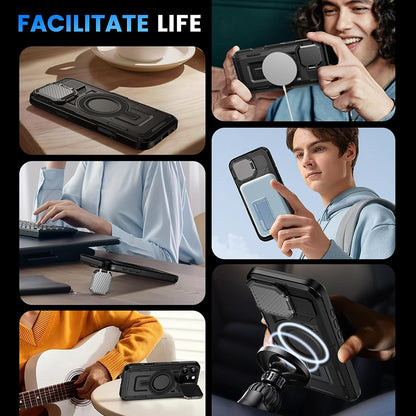 Capa MagSafe para Samsung Galaxy A05s A057, Techsuit, CamVault, Preta