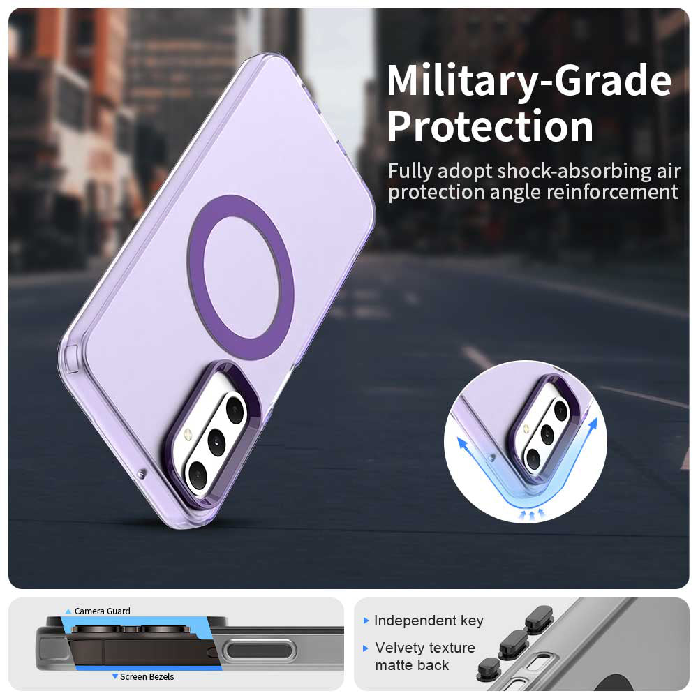 Capa MagSafe para Samsung Galaxy A05s A057, Techsuit, CandyCase, Roxo