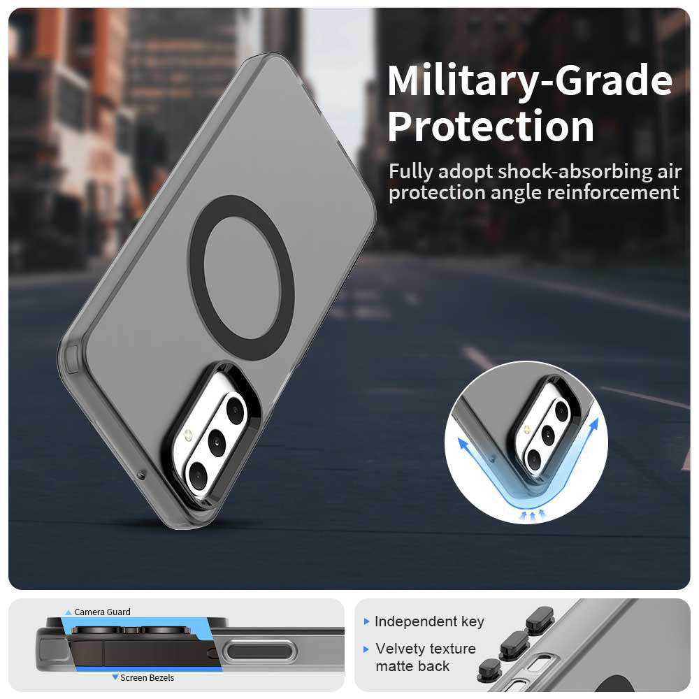 Capa MagSafe para Samsung Galaxy A05s A057, Techsuit, CandyCase, Preta