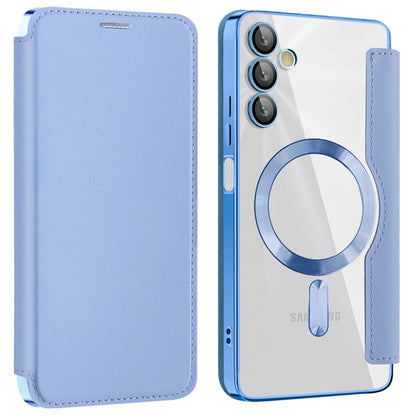 Capa MagSafe para Samsung Galaxy A05s A057, Techsuit, SmartMag Book, Azul