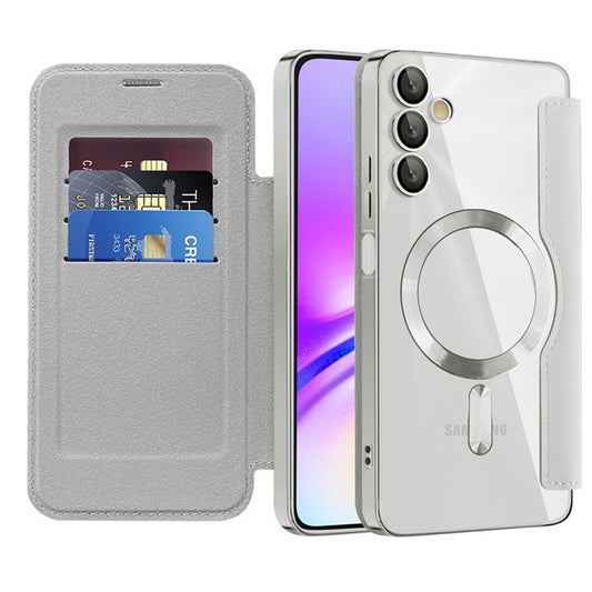 Capa MagSafe para Samsung Galaxy A05s A057, Techsuit, SmartMag Book, Cinzento