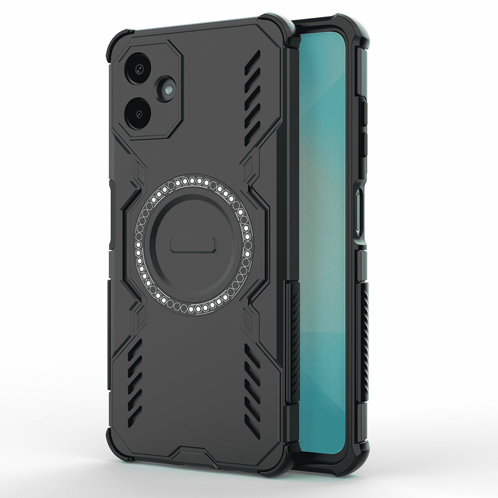 Capa MagSafe para Samsung Galaxy A06 A065, Techsuit, ArmorMag, Preta