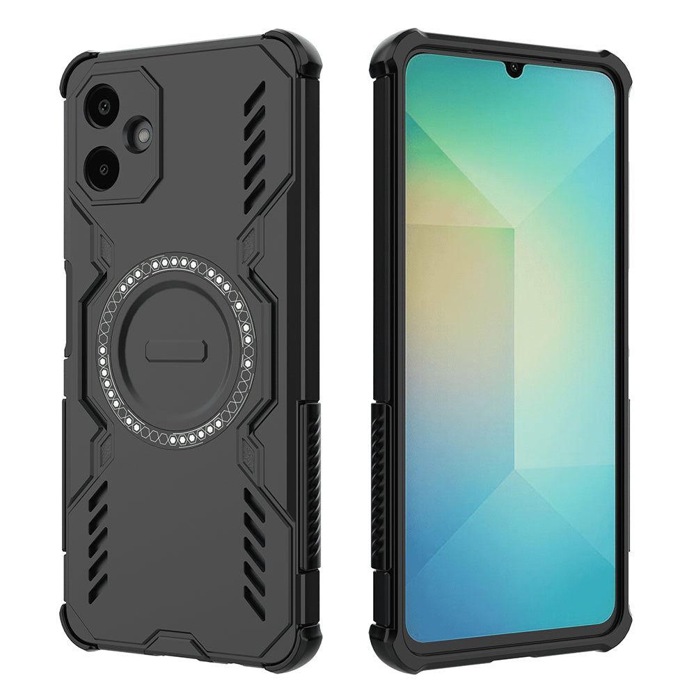 Capa MagSafe para Samsung Galaxy A06 A065, Techsuit, ArmorMag, Preta