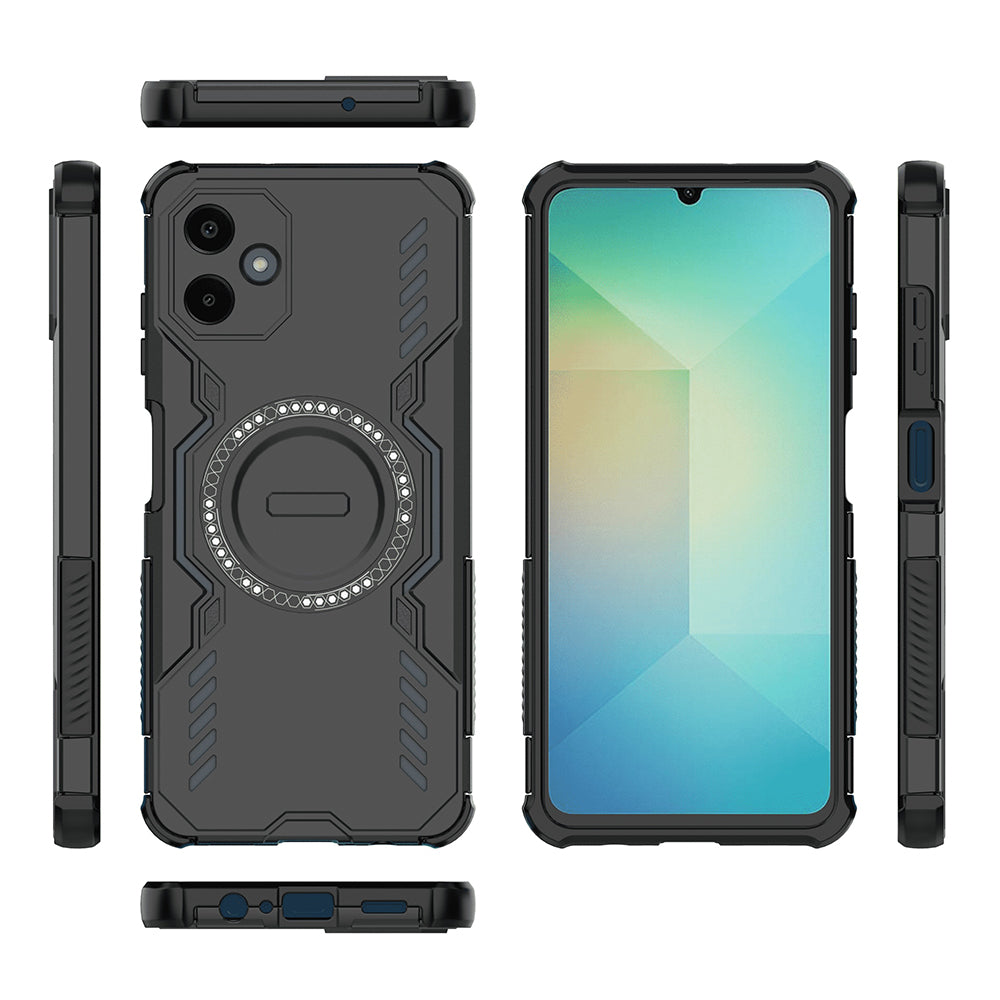 Capa MagSafe para Samsung Galaxy A06 A065, Techsuit, ArmorMag, Preta