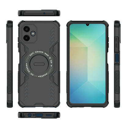 Capa MagSafe para Samsung Galaxy A06 A065, Techsuit, ArmorMag, Preta