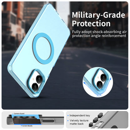 MagSafe Case for Samsung Galaxy A06 A065, Techsuit, CandyCase, Blue