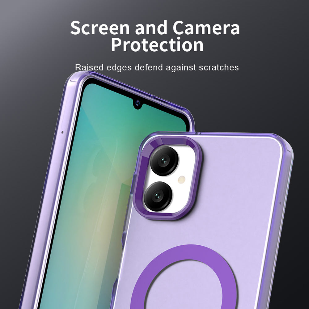 Capa MagSafe para Samsung Galaxy A06 A065, Techsuit, CandyCase, Roxo