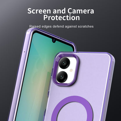 Capa MagSafe para Samsung Galaxy A06 A065, Techsuit, CandyCase, Roxo
